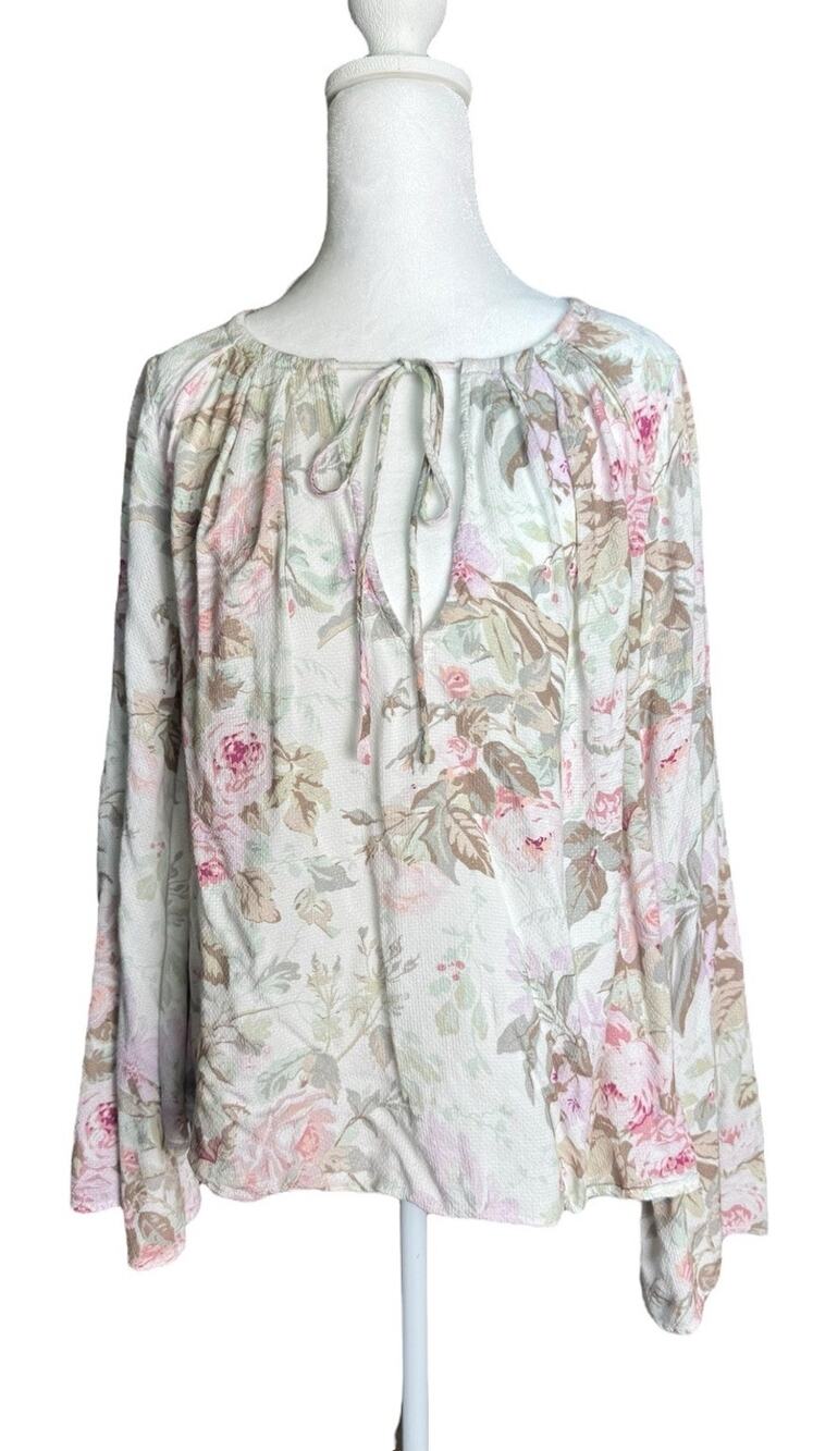 Majorelle Revolve Floral Boho Peasant Top Romantic Cottagecore Fairy Size Small